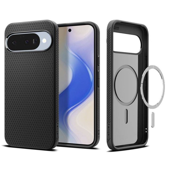 Husa Spigen Liquid Air MagSafe pentru Google Pixel 10 Pro/Pixel 10, negru mat (Pixel 10 Pro, ACS09695) by www.silkase.ro