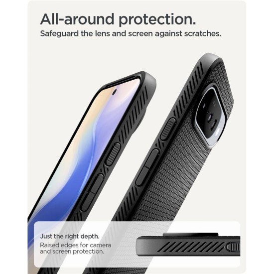 Husa Spigen Liquid Air MagSafe pentru Google Pixel 10 Pro/Pixel 10, negru mat (Pixel 10 Pro, ACS09695) by www.silkase.ro