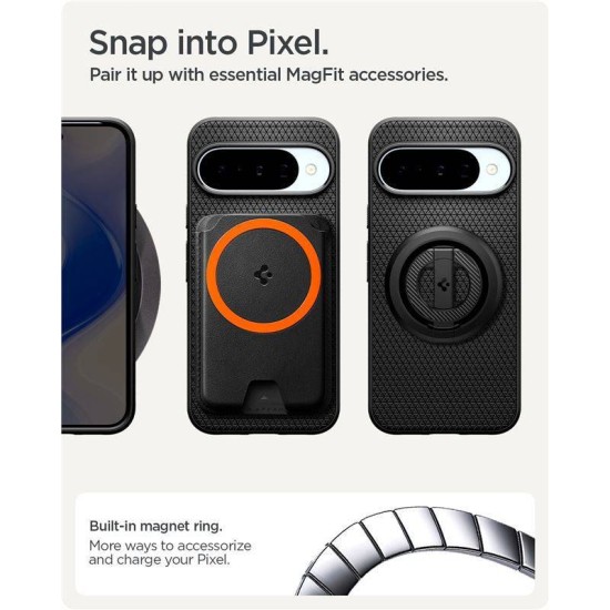 Husa Spigen Liquid Air MagSafe pentru Google Pixel 10 Pro/Pixel 10, negru mat (Pixel 10 Pro, ACS09695) by www.silkase.ro