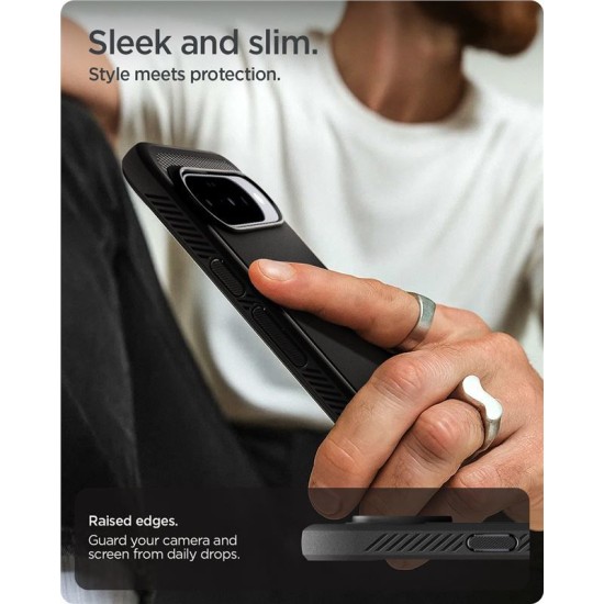 Husa Spigen Rugged Armor MagSafe pentru Google Pixel 10 Pro/Pixel 10, negru mat (Spigen, Pixel 10 Pro) by www.silkase.ro Husa Spigen Rugged Armor MagSafe pentru Google Pixel 10 Pro/Pixel 10, negru mat (Pixel 10 Pro, ACS09698) by www.silkase.ro