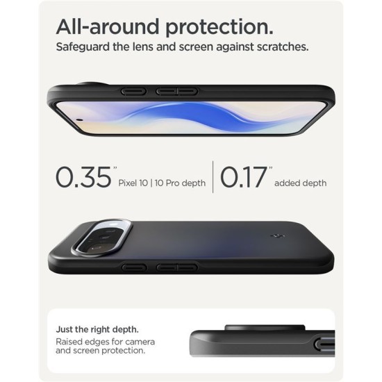 Husa Spigen Thin Fit MagSafe pentru Google Pixel 10 Pro/Pixel 10, negru (Pixel 10 Pro, ACS09699) by www.silkase.ro