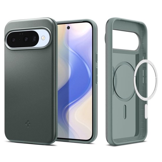 Husa Spigen Thin Fit MagSafe pentru Google Pixel 10 Pro/Pixel 10, verde sage (Spigen, Pixel 10 Pro) by www.silkase.ro Husa Spigen Thin Fit MagSafe pentru Google Pixel 10 Pro/Pixel 10, verde sage (Pixel 10 Pro, ACS09701) by www.silkase.ro