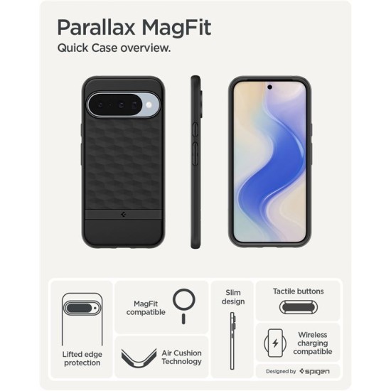 Husa Spigen Parallax MagSafe pentru Google Pixel 10 Pro/Pixel 10, negru mat (Pixel 10 Pro, ACS09708) by www.silkase.ro