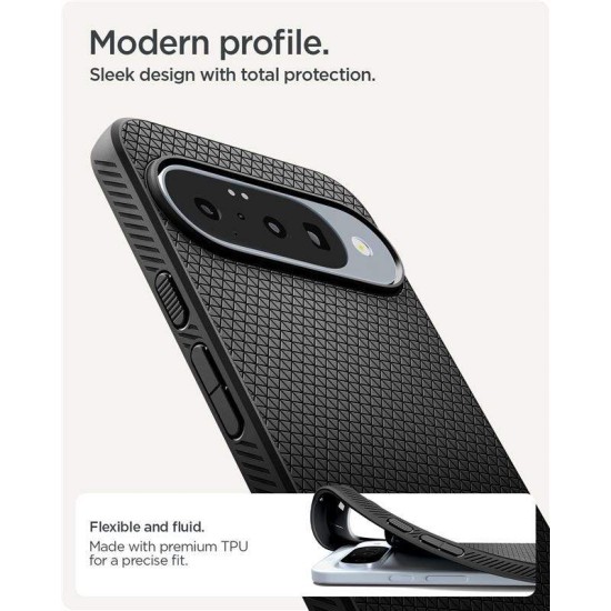 Husa Spigen Liquid Air pentru Google Pixel 10 Pro/Pixel 10, negru mat (Pixel 10 Pro, ACS09714) by www.silkase.ro