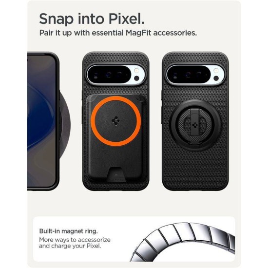 Husa Spigen Liquid Air MagSafe pentru Google Pixel 10 Pro XL, negru mat (Pixel 10 Pro XL, ACS09718) by www.silkase.ro