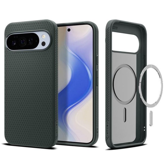 Husa Spigen Liquid Air MagSafe pentru Google Pixel 10 Pro XL, verde abyss (Spigen, Pixel 10 Pro XL) by www.silkase.ro Husa Spigen Liquid Air MagSafe pentru Google Pixel 10 Pro XL, verde abyss (Pixel 10 Pro XL, ACS09719) by www.silkase.ro
