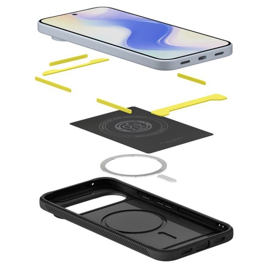 Husa Spigen Rugged Armor MagSafe pentru Google Pixel 10 Pro XL, negru mat (Pixel 10 Pro XL, ACS09721) by www.silkase.ro