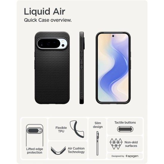 Husa Spigen Liquid Air pentru Google Pixel 10 Pro XL, negru mat (Spigen, Pixel 10 Pro XL) by www.silkase.ro Husa Spigen Liquid Air pentru Google Pixel 10 Pro XL, negru mat (Pixel 10 Pro XL, ACS09737) by www.silkase.ro