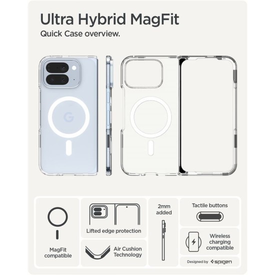 Husa hibrida Spigen Ultra Hybrid MagSafe pentru Google Pixel 10 Pro Fold, transparenta (Pixel 10 Pro, ACS09742) by www.silkase.ro