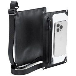 Husa impermeabila dubla tip borseta Spigen Aqua Shield A640, neagra