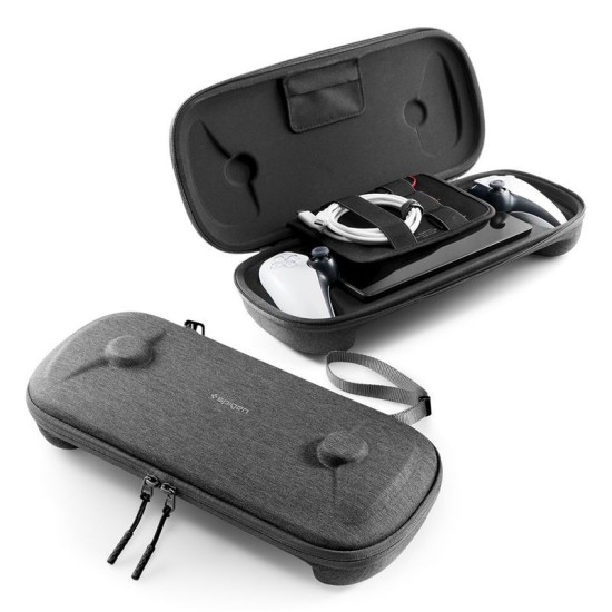 Husa Spigen Klasden Pouch pentru Sony PlayStation Portal, Charcoal Gray (Diverse accesorii, AGP09756) by www.silkase.ro