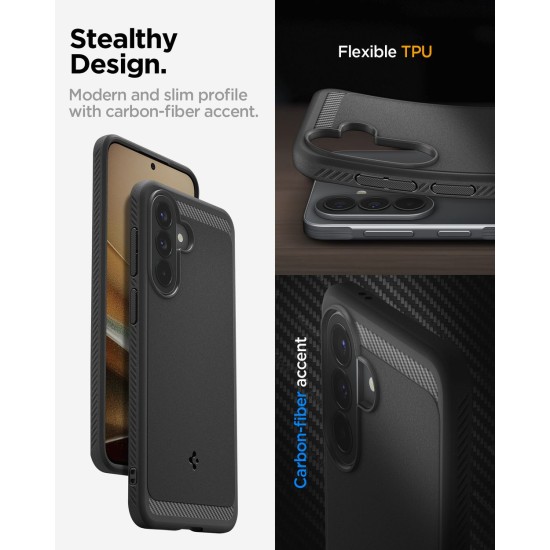 Husa Spigen Rugged Armor pentru Samsung Galaxy A57 5G, Matte Black Husa Spigen Rugged Armor pentru Samsung Galaxy A57 5G, Matte Black (A57, ACS09794) by www.silkase.ro