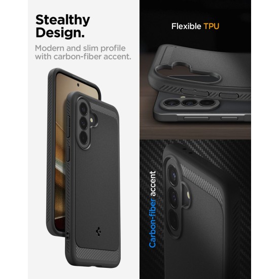 Husa de protectie Spigen Rugged Armor pentru Samsung Galaxy A37 5G, Matte Black Husa de protectie Spigen Rugged Armor pentru Samsung Galaxy A37 5G, Matte Black (A37, ACS09795) by www.silkase.ro