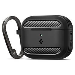 Husa de protectie robusta Spigen Rugged Armor pentru AirPods Pro 3, negru mat