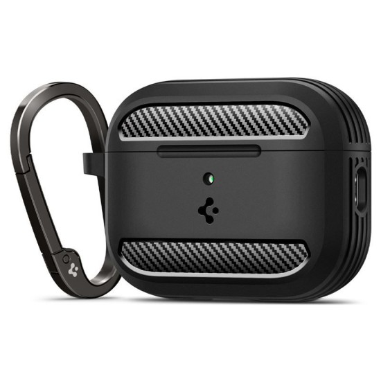 Husa de protectie robusta Spigen Rugged Armor pentru AirPods Pro 3, negru mat (Spigen, Ingredi) by www.silkase.ro Husa de protectie robusta Spigen Rugged Armor pentru AirPods Pro 3, negru mat (Pro 3, ACS09822) by www.silkase.ro