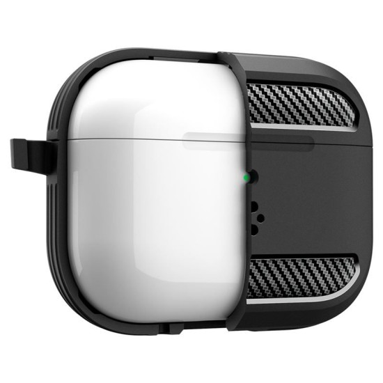 Husa de protectie robusta Spigen Rugged Armor pentru AirPods Pro 3, negru mat (Spigen, Ingredi) by www.silkase.ro Husa de protectie robusta Spigen Rugged Armor pentru AirPods Pro 3, negru mat (Pro 3, ACS09822) by www.silkase.ro