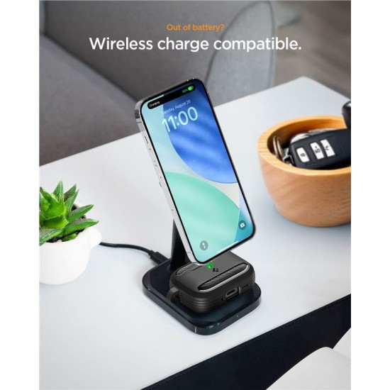 Husa de protectie robusta Spigen Rugged Armor pentru AirPods Pro 3, negru mat (Spigen, Ingredi) by www.silkase.ro Husa de protectie robusta Spigen Rugged Armor pentru AirPods Pro 3, negru mat (Pro 3, ACS09822) by www.silkase.ro
