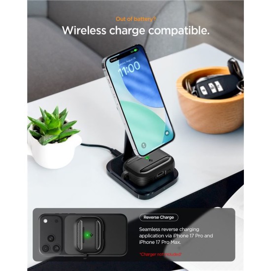 Husa de protectie robusta Spigen Rugged Armor pentru AirPods Pro 3, negru mat (Spigen, Ingredi) by www.silkase.ro Husa de protectie robusta Spigen Rugged Armor pentru AirPods Pro 3, negru mat (Pro 3, ACS09822) by www.silkase.ro