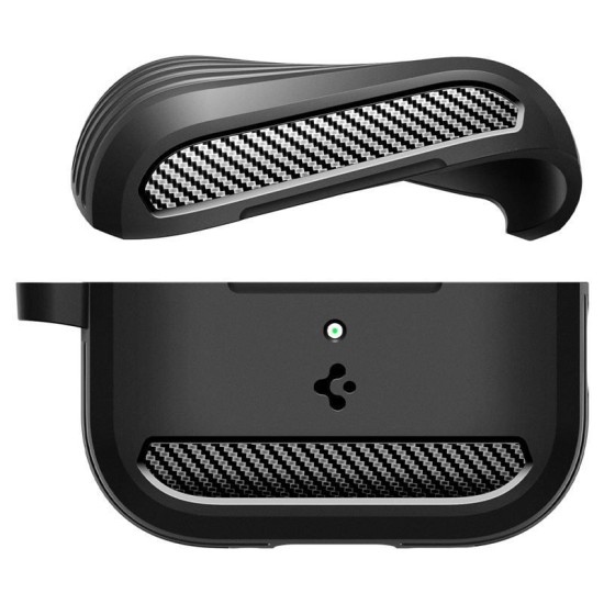Husa de protectie robusta Spigen Rugged Armor pentru AirPods Pro 3, negru mat (Spigen, Ingredi) by www.silkase.ro Husa de protectie robusta Spigen Rugged Armor pentru AirPods Pro 3, negru mat (Pro 3, ACS09822) by www.silkase.ro