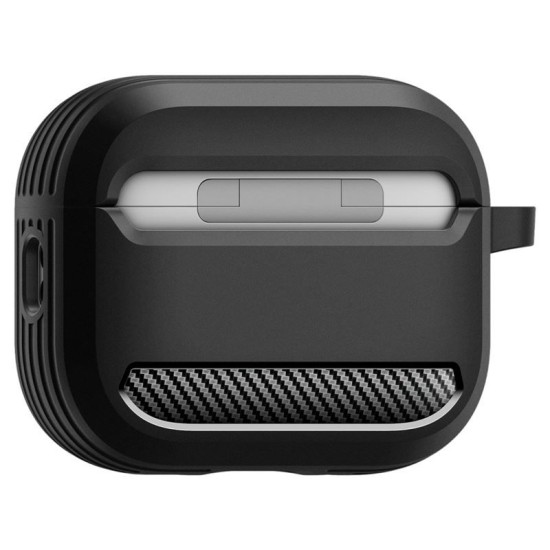 Husa de protectie robusta Spigen Rugged Armor pentru AirPods Pro 3, negru mat (Spigen, Ingredi) by www.silkase.ro Husa de protectie robusta Spigen Rugged Armor pentru AirPods Pro 3, negru mat (Pro 3, ACS09822) by www.silkase.ro