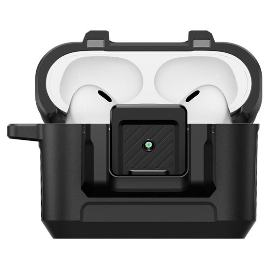 Husa cu sistem de blocare Spigen Lock Fit pentru AirPods Pro 3, negru mat (Spigen, Ingredi) by www.silkase.ro Husa cu sistem de blocare Spigen Lock Fit pentru AirPods Pro 3, negru mat (Pro 3, ACS09825) by www.silkase.ro