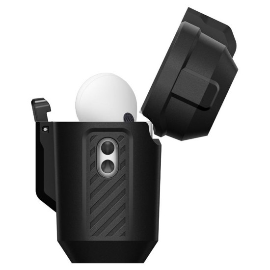 Husa cu sistem de blocare Spigen Lock Fit pentru AirPods Pro 3, negru mat (Spigen, Ingredi) by www.silkase.ro Husa cu sistem de blocare Spigen Lock Fit pentru AirPods Pro 3, negru mat (Pro 3, ACS09825) by www.silkase.ro