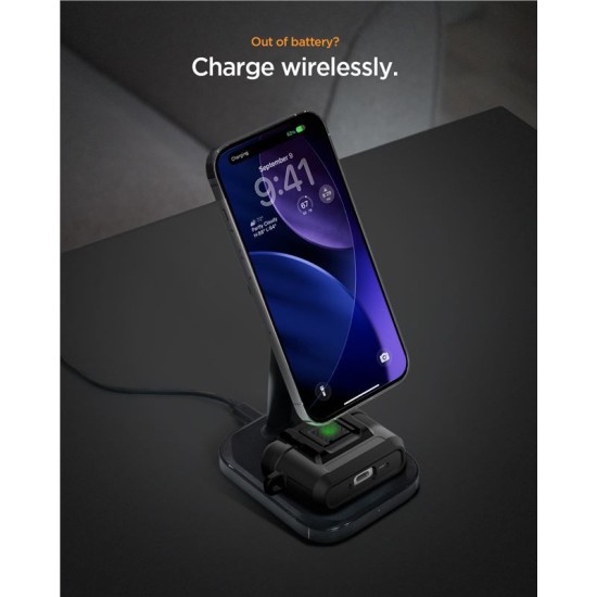 Husa cu sistem de blocare Spigen Lock Fit pentru AirPods Pro 3, negru mat (Spigen, Ingredi) by www.silkase.ro Husa cu sistem de blocare Spigen Lock Fit pentru AirPods Pro 3, negru mat (Pro 3, ACS09825) by www.silkase.ro