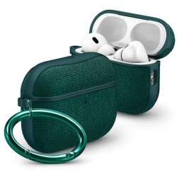 Husa de protectie textila Spigen Urban Fit pentru AirPods Pro 3, verde inchis