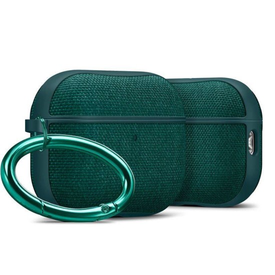 Husa de protectie textila Spigen Urban Fit pentru AirPods Pro 3, verde inchis (Spigen, Ingredi) by www.silkase.ro Husa de protectie textila Spigen Urban Fit pentru AirPods Pro 3, verde inchis (Pro 3, ACS09831) by www.silkase.ro