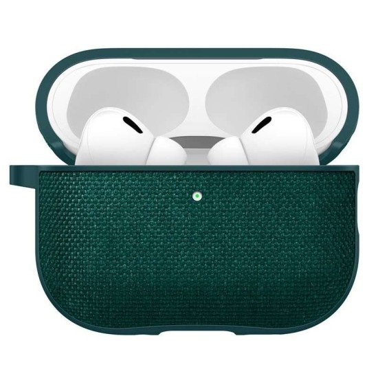 Husa de protectie textila Spigen Urban Fit pentru AirPods Pro 3, verde inchis (Spigen, Ingredi) by www.silkase.ro Husa de protectie textila Spigen Urban Fit pentru AirPods Pro 3, verde inchis (Pro 3, ACS09831) by www.silkase.ro