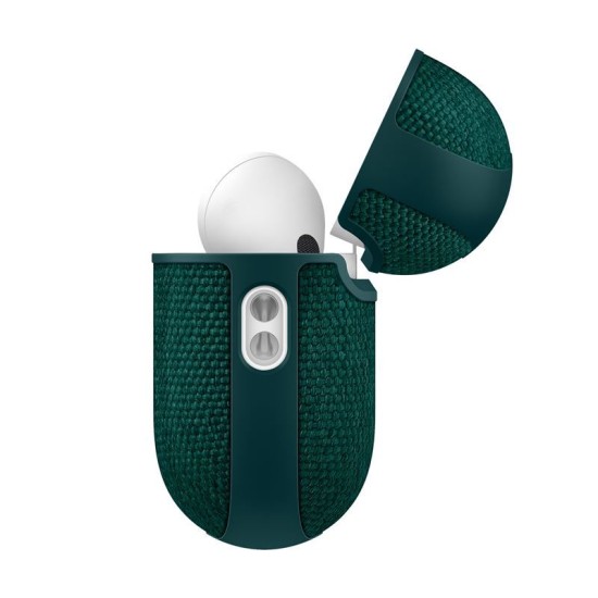 Husa de protectie textila Spigen Urban Fit pentru AirPods Pro 3, verde inchis (Spigen, Ingredi) by www.silkase.ro Husa de protectie textila Spigen Urban Fit pentru AirPods Pro 3, verde inchis (Pro 3, ACS09831) by www.silkase.ro
