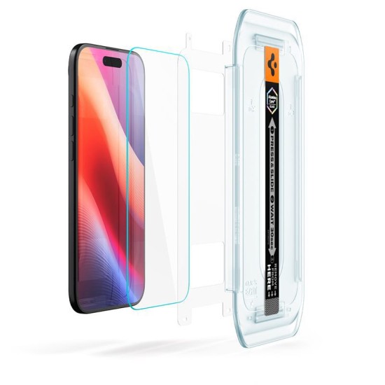 Set 2 folii de sticla Spigen Glas.tR EZ Fit cu rama de montaj pentru iPhone Air (Spigen, Ingredi) by www.silkase.ro Set 2 folii de sticla Spigen Glas.tR EZ Fit cu rama de montaj pentru iPhone Air (iPhone Air, AGL09861) by www.silkase.ro