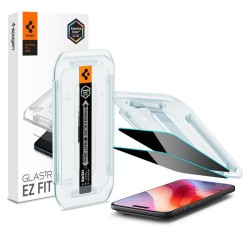 Set 2 folii de protectie Privacy Spigen Glas.tR EZ Fit pentru iPhone Air