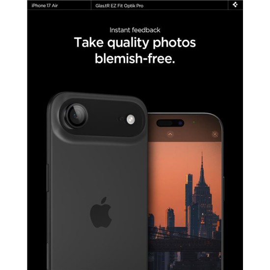 Set 2 protectii de camera Spigen Glas.tR EZ Fit Optik Pro pentru iPhone Air, negre (Spigen, Ingredi) by www.silkase.ro Set 2 protectii de camera Spigen Glas.tR EZ Fit Optik Pro pentru iPhone Air, negre (iPhone Air, AGL09863) by www.silkase.ro