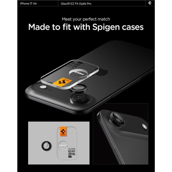 Set 2 protectii de camera Spigen Glas.tR EZ Fit Optik Pro pentru iPhone Air, negre (Spigen, Ingredi) by www.silkase.ro Set 2 protectii de camera Spigen Glas.tR EZ Fit Optik Pro pentru iPhone Air, negre (iPhone Air, AGL09863) by www.silkase.ro