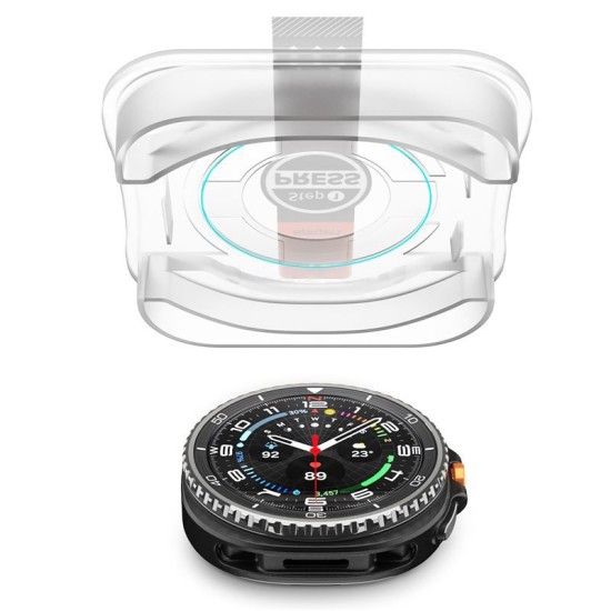 Set 2 folii de sticla Spigen Glas.tR EZ Fit pentru Samsung Galaxy Watch 8 Classic (46mm) (Spigen, Ingredi) by www.silkase.ro SPIGEN Set 2 Folii Sticlă Glas.tR EZ Fit Samsung Galaxy Watch 8 Classic (46mm - 1.5 inch) (Ingredi, AGL09877) by www.silkase.ro
