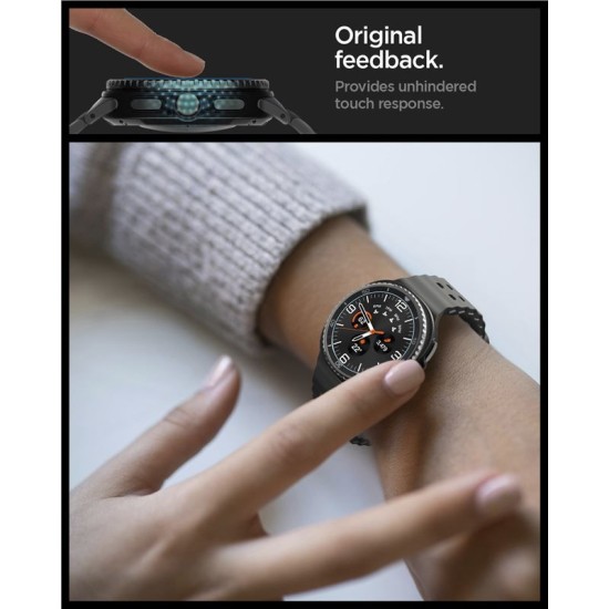 Set 2 folii de sticla Spigen Glas.tR EZ Fit pentru Samsung Galaxy Watch 8 Classic (46mm) (Spigen, Ingredi) by www.silkase.ro SPIGEN Set 2 Folii Sticlă Glas.tR EZ Fit Samsung Galaxy Watch 8 Classic (46mm - 1.5 inch) (Ingredi, AGL09877) by www.silkase.ro