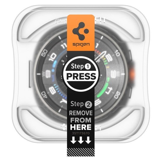 Set 2 folii de sticla Spigen Glas.tR EZ Fit pentru Samsung Galaxy Watch 8 Classic (46mm) (Spigen, Ingredi) by www.silkase.ro SPIGEN Set 2 Folii Sticlă Glas.tR EZ Fit Samsung Galaxy Watch 8 Classic (46mm - 1.5 inch) (Ingredi, AGL09877) by www.silkase.ro