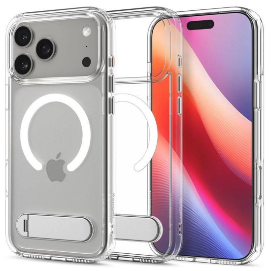 Husa hibrida cu stand Spigen Ultra Hybrid S MagSafe pentru iPhone 17 Pro Max, transparenta (Spigen, Ingredi) by www.silkase.ro Husa hibrida cu stand Spigen Ultra Hybrid S MagSafe pentru iPhone 17 Pro Max, transparenta (iPhone 17 Pro Max, ACS09893) by www.silkase.ro