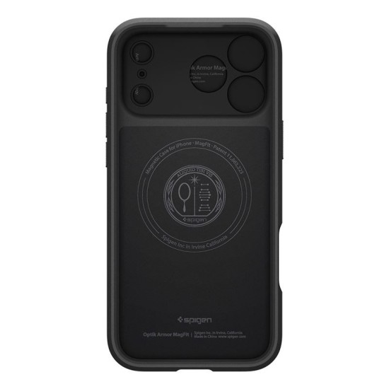 Husa cu protectie camera Spigen Optik Armor MagSafe pentru iPhone 17 Pro Max, neagra (Spigen, Ingredi) by www.silkase.ro Husa cu protectie camera Spigen Optik Armor MagSafe pentru iPhone 17 Pro Max, neagra (iPhone 17 Pro Max, ACS09900) by www.silkase.ro