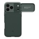 Husa cu protectie camera Spigen Optik Armor MagSafe pentru iPhone 17 Pro Max, verde abis (iPhone 17 Pro Max, ACS09901) by www.silkase.ro
