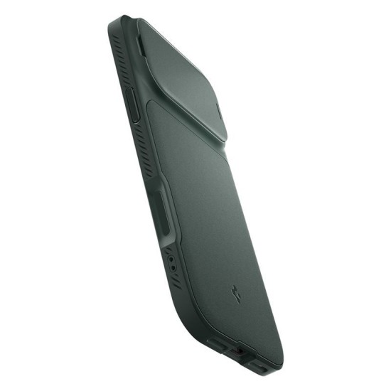 Husa cu protectie camera Spigen Optik Armor MagSafe pentru iPhone 17 Pro Max, verde abis (iPhone 17 Pro Max, ACS09901) by www.silkase.ro