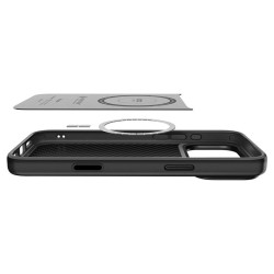 Husa premium din fibra de aramida Spigen Enzo Aramid T pentru iPhone 17 Pro Max, neagra Husa premium din fibra de aramida Spigen Enzo Aramid T pentru iPhone 17 Pro Max, neagra