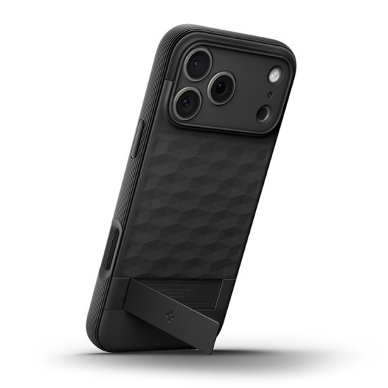 Husa de protectie Spigen Parallax S MagSafe pentru iPhone 17 Pro Max, negru mat (iPhone 17 Pro Max, ACS09911) by www.silkase.ro