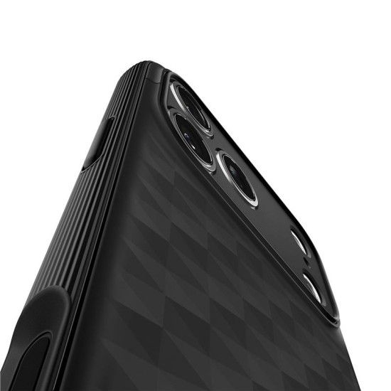 Husa de protectie Spigen Parallax S MagSafe pentru iPhone 17 Pro Max, negru mat (iPhone 17 Pro Max, ACS09911) by www.silkase.ro