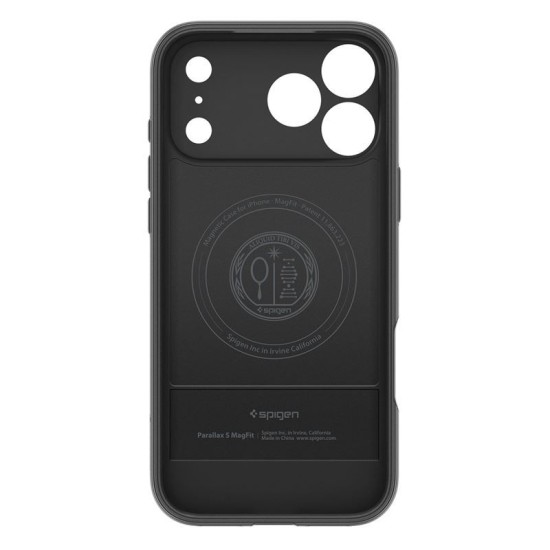 Husa de protectie Spigen Parallax S MagSafe pentru iPhone 17 Pro Max, negru mat (iPhone 17 Pro Max, ACS09911) by www.silkase.ro