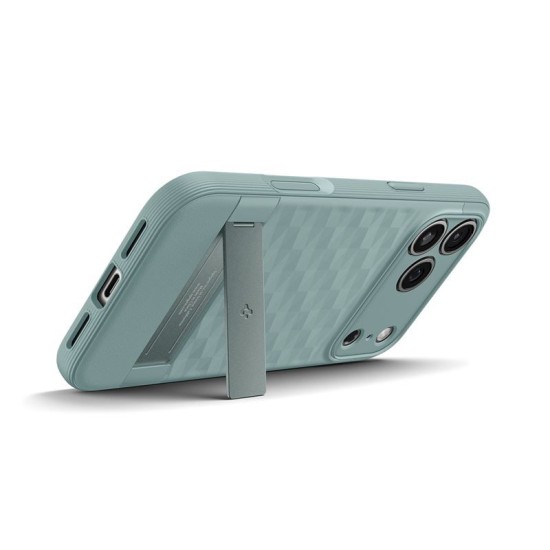 Husa de protectie Spigen Parallax S MagSafe pentru iPhone 17 Pro Max, verde salvie (iPhone 17 Pro Max, ACS09912) by www.silkase.ro