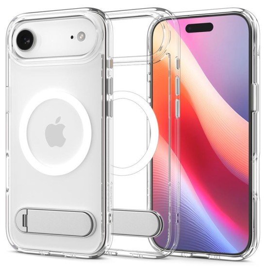Husa hibrida cu stand Spigen Ultra Hybrid S MagSafe pentru iPhone Air, transparenta (iPhone Air, ACS09926) by www.silkase.ro