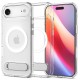 Husa hibrida cu stand Spigen Ultra Hybrid S MagSafe pentru iPhone Air, transparenta (iPhone Air, ACS09926) by www.silkase.ro