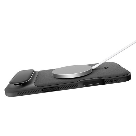 Husa cu protectie camera Spigen Optik Armor MagSafe pentru iPhone Air, neagra (iPhone Air, ACS09930) by www.silkase.ro
